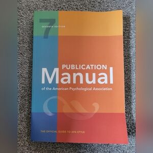 Psychology publication manual.
